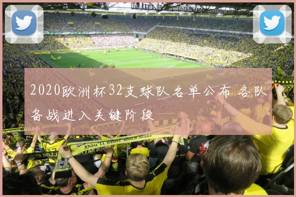2020欧洲杯32支球队名单公布 各队备战进入关键阶段